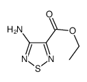 -4-氨基-1,2,5-噻二唑-3-羧酸乙酯结构式