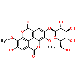 3,3'-二甲基鞣花酸-4'-O-葡萄糖苷结构式