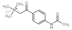 (4-acetamidophenacyl)trimethylammonium chloride结构式
