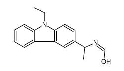 N-[1-(9-Ethyl-9H-carbazol-3-yl)ethyl]formamide Structure
