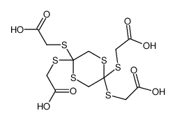 2-[[2,5,5-tris(carboxymethylsulfanyl)-1,4-dithian-2-yl]sulfanyl]acetic acid结构式