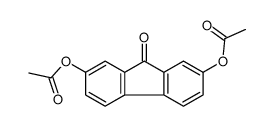 (7-acetyloxy-9-oxofluoren-2-yl) acetate Structure
