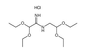 N-(2,2-diethoxyethyl)-2,2-diethoxyacetimidamide hydrochloride结构式