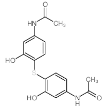 Acetamide,N,N'-[thiobis(3-hydroxy-4,1-phenylene)]bis- (9CI) Structure