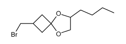 2-(bromomethyl)-6-butyl-5,8-dioxaspiro[3.4]octane结构式