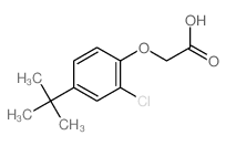 (4-tert-butyl-2-chlorophenoxy)acetic acid structure