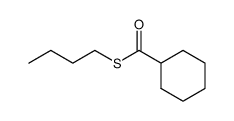 S-n-butyl cyclohexanecarbothioate结构式