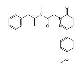 (-)-N-Methyl-N-(α-methylphenethyl)-3-(4-methoxyphenyl)-6-oxo-1(6H)-pyridazineacetamide Structure