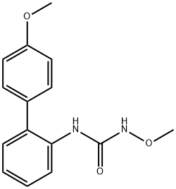 N-Methoxy-N'-[4'-methoxy(1,1'-biphenyl)-2-yl]urea结构式