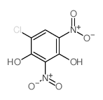 4-chloro-2,6-dinitro-benzene-1,3-diol结构式