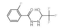 2-fluoro-N-(2,2,2-trifluoro-1-hydroxy-ethyl)benzohydrazide结构式