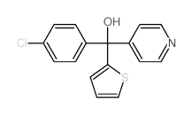 4-Pyridinemethanol, a-(4-chlorophenyl)-a-2-thienyl- structure