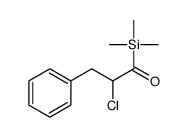 2-chloro-3-phenyl-1-trimethylsilylpropan-1-one Structure