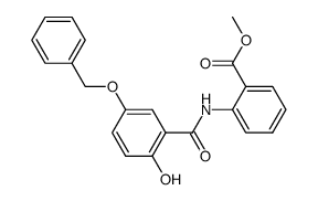 5-Benzyloxy-2-hydroxy-2'-methoxycarbonylbenzanilide Structure