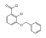 2-chloro-3-phenylmethoxybenzoyl chloride Structure