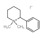 Piperidinium, 1,1-dimethyl-2-phenyl-, iodide (1:1)结构式
