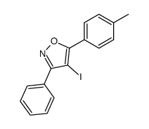4-iodo-3-phenyl-5-(p-tolyl)isoxazole Structure