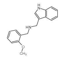 (1H-Indol-3-ylmethyl)-(2-methoxy-benzyl)-amine Structure