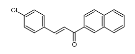 (2E)-3-(4-chlorophenyl)-1-naphthalen-2-yl-prop-2-en-1-one Structure