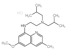 N-(6-methoxy-3-methyl-quinolin-8-yl)-N,N-bis(2-methylpropyl)ethane-1,2-diamine结构式