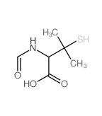 2-formamido-3-methyl-3-sulfanyl-butanoic acid Structure