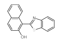 2-Naphthalenol,1-(2-benzothiazolyl)-结构式