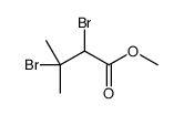 methyl 2,3-dibromo-3-methylbutanoate结构式
