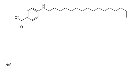 sodium,4-(hexadecylamino)benzoate Structure