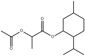 2-(Acetyloxy)propanoic acid 5-methyl-2-isopropylcyclohexyl ester结构式