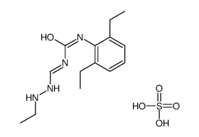 (3E)-1-(2,6-diethylphenyl)-3-[(2-ethylhydrazinyl)methylidene]urea,sulfuric acid结构式