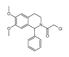 2-氯-1-(6,7-二甲氧基-1-苯基-3,4-二氢-1H-异喹啉-2-基)-乙酮结构式