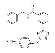 N-benzyl-3-[2-(4-cyano-benzyl)-2H-tetrazol-5-yl]-benzamide Structure