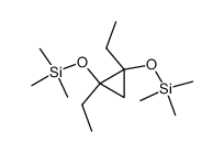 1,2-diethyl-1,2-bis-trimethylsilanyloxy-cyclopropane Structure