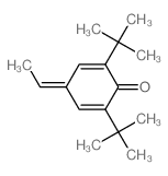 4-ethylidene-2,6-ditert-butyl-cyclohexa-2,5-dien-1-one Structure