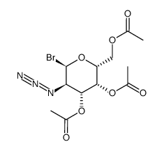 3,4,6-tri-O-acetyl-2-azido-2-deoxy-alpha-D-galactopyranosyl bromide结构式