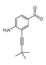 2-(3,3-二甲基-1-丁炔-1-基)-4-硝基苯胺结构式