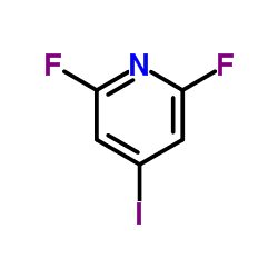 2,6-二氟-4-碘吡啶结构式