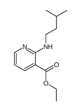 Ethyl 2-[(3-methylbutyl)amino]-3-pyridinecarboxylate结构式