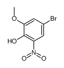 4-bromo-2-methoxy-6-nitrophenol structure