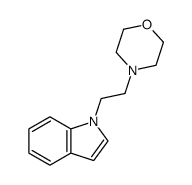 4-(2-(1H-indol-1-yl)ethyl)Morpholine结构式