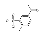 5-acetyl-2-methylbenzenesulfonyl chloride结构式