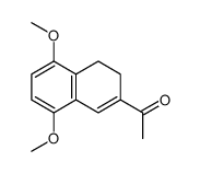 2-乙酰基-3,4-二氢-5,8-二甲氧基萘结构式