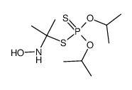 S-[1-(hydroxyamino)-1-methylethyl] O,O-diisopropyl phosphorodithioate结构式