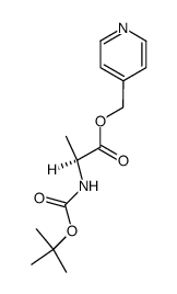picolyl N-Boc-L-alaninate结构式