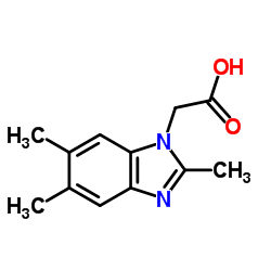(2,5,6-Trimethyl-1H-benzimidazol-1-yl)acetic acid Structure