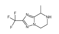 5,6,7,8-四氢-8-甲基-2-(三氟甲基)-[1,2,4]噻唑并[1,5-a]吡嗪结构式
