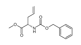 methyl (2S)-2-[N-(benzyloxycarbonyl)amino]pent-4-enoate结构式