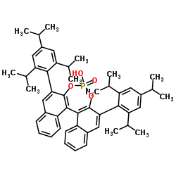 (R)-3,3′-双(2,4,6-三异丙基苯基)-1,1′-联萘-2,2′-双磷酸氢酯结构式