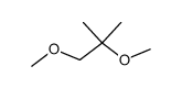 1,2-dimethoxy-2-methylpropane Structure
