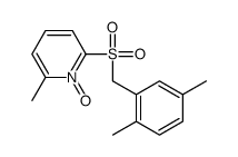 2-[(2,5-dimethylphenyl)methylsulfonyl]-6-methyl-1-oxidopyridin-1-ium Structure